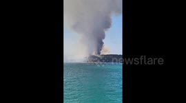 Turkey: Another wildfire breaks out in Bodrum, Mugla Province