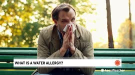 What is a water allergy?