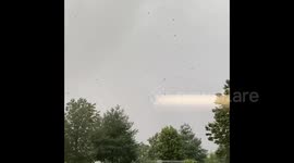US: Ferocious Winds, Hail Lash Bensalem, PA During Tornado-Warned Storms 2