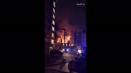 'Glasgow, UK: St Simon's Church Engulfed in Flames 
'