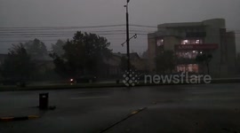 Intense Thunderstorm & Downburst Winds!Lots of Intra cloud lightnings!