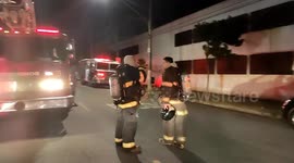 Fire at the Cinemateca Brasileira in São Paulo, Brazil