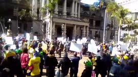 South Africa: Several Groups Hold Free Zuma Protest Outside Durban City Hall