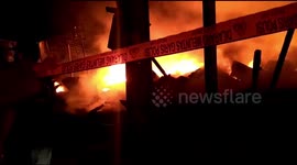Madura and Dozens of Rented Houses Burned In West Jakarta, Indonesia