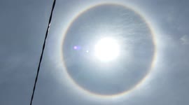 Big Solar Halo visible in Malacca, Malaysia