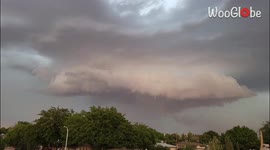 'Intense Timelapse of Severe Storm Clouds Rolling In'