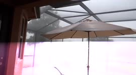 Massive lightning bolt creates 'fireball' in Florida back yard