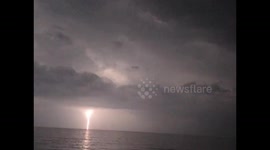 Lightning storm in the south of France