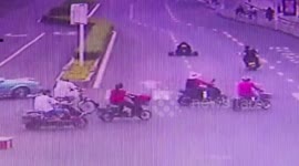 Go-karter makes illegal road races in Eastern China