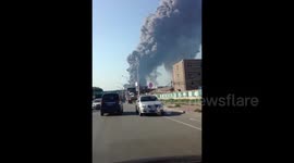 Fire at a thermal power plant in China