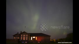 Stunning Northern Lights over Winnipeg