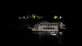 Night filming of  river action scenes for Bond Movie SPECTRE