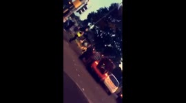 Car crash, 4 police cars