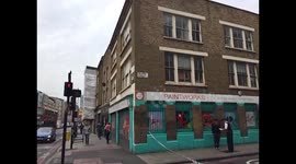 Police have cordoned off Falkirk Street in Hoxton