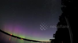 Northern lights over Minnesota, US