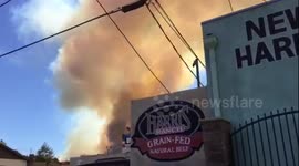 Wildfire in Santa Clarita, California