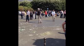 Taxi drivers protest in Paris