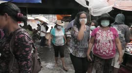 Mount Sinabung ash smothers nearby town
