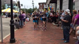 Gay pride day in Portsmouth New Hampshire USA