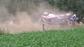 Spectacular rally crash