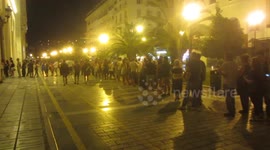 Midnight ATM queues in Greece amid crisis