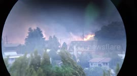 Timelapse of wind & fire in Wenatchee, WA.