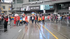 Federal Liberal Leader Justin Trudeau in Toronto Pride Parade