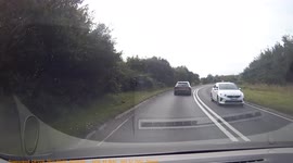 Driver of new Toyota pulls in front of oncoming car. Very close call!