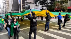 Bolsonaro Supporters Hold Demonstration In Sao Paulo, Brazil
