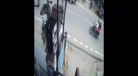 Boy rushes into middle of  road and comes under car but survives miraculously