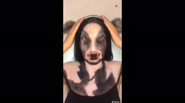 'Brazilian Artist Takes Off Cow Makeup | Makeup Removal'