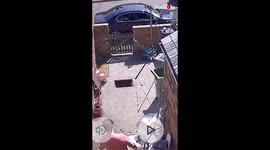 'CCTV Captures Woman Falling Into an Open Manhole | Try Not to Laugh'