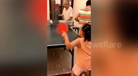 Meet the 5-year-old table tennis star potentially batting her way to future Olympics