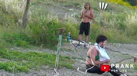 Man in bikini prank gets interesting reactions