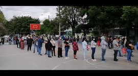 Guatemalans visit Vaccination center to get inoculated against Covid-19