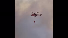 Greece: Firefighting Helicopters Deployed To Assist In Containing Of Wildfire North Of Athens