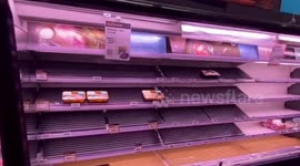 Empty shelves at Wuhan's supermarkets as 8 new cases emerge in city