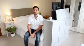 Here is how to make an electronic TV lift that rises out of cabinets