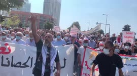 Lebanese citizens protest on one-year anniversary of Beirut blast
