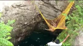 Forest team rescues drowning deer from bottom of well in southern India