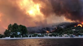 Greece: Large Fire Breaks Out In Evia Island, Nearby Villages Evacuated