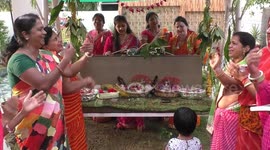 Indian Hindu Women Celebrates Sawan Month In Rajasthan