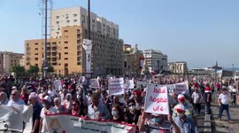 Lebanese Сitizens Commemorate 4th August Explosion In Beirut, Lebanon