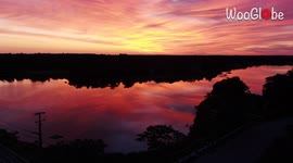 '4K Drone Footage of Stunning Sunrise Over Sag Harbor (8/3/21)'