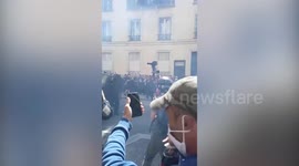 Police fire tear gas at anti-vaccine passport protesters in France
