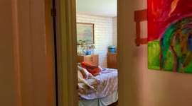 Adorable Goat Sneaks into House to Take a Nap With Her Favorite Human