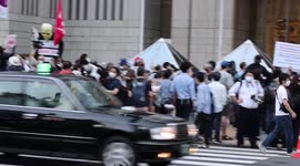 NOlympicDay Massive Demonstration Of Activists At Tokyo Metropolitan Government In Tokyo, Japan