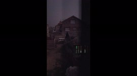 Heavy thunder storms in srinagar kashmir in Northern India