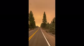 Dixie Fire turns sky orange over communities in northern California