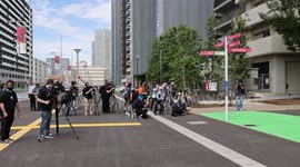 Japan: Tokyo Olympics, Athletes' Village Plaza Open To The Media In Tokyo